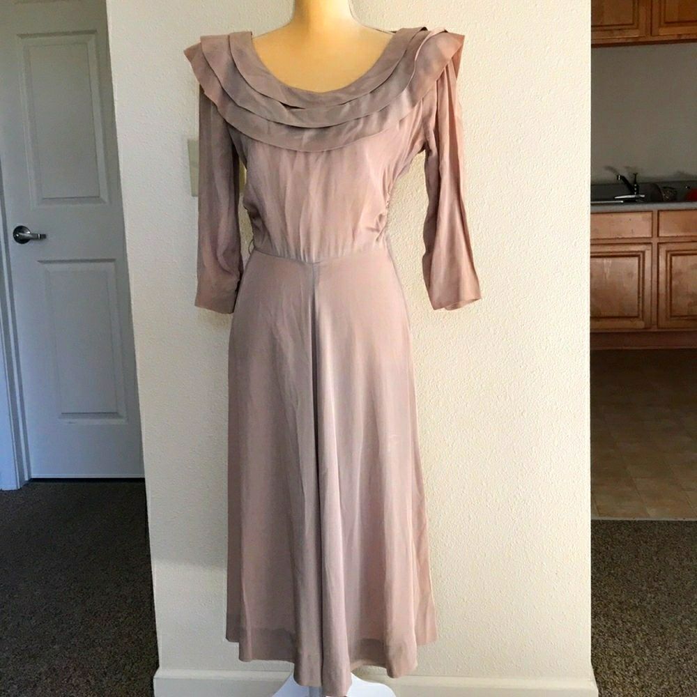 Vintage Handmade Woman Dress size M - Picture 4 of 16